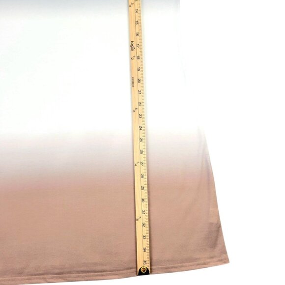 Womens XL Colorblock Ombre Tank Dress Stylish Sleeveless Summer Tunic Round Neck - Picture 8 of 11